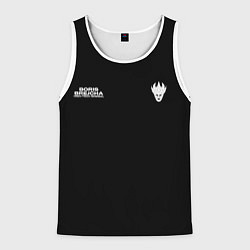 Майка-безрукавка мужская C логотипом Boris Brejcha, цвет: 3D-белый