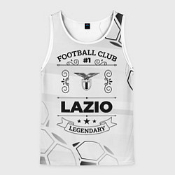 Майка-безрукавка мужская Lazio Football Club Number 1 Legendary, цвет: 3D-белый