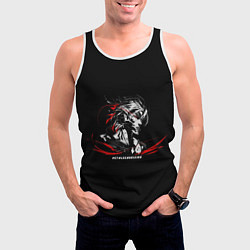 Майка-безрукавка мужская METAL GEAR RISING: REVENGEANCE, цвет: 3D-белый — фото 2