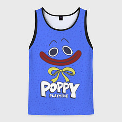 Майка-безрукавка мужская Poppy Playtime Huggy Wuggy, цвет: 3D-черный