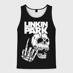 Майка-безрукавка мужская Linkin Park Череп, цвет: 3D-черный