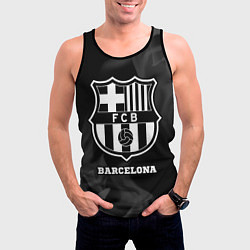 Майка-безрукавка мужская Barcelona Sport на темном фоне, цвет: 3D-черный — фото 2