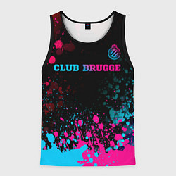 Майка-безрукавка мужская Club Brugge Neon Gradient - FS, цвет: 3D-черный