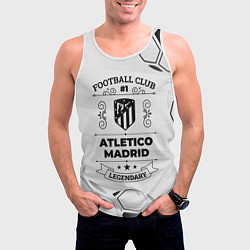 Майка-безрукавка мужская Atletico Madrid Football Club Number 1 Legendary, цвет: 3D-белый — фото 2
