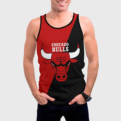 Мужская майка без рукавов Chicago Bulls NBA / 3D-Черный – фото 3