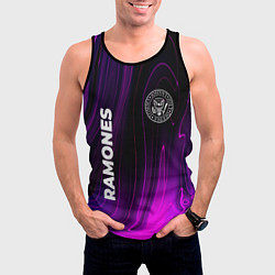 Майка-безрукавка мужская Ramones Violet Plasma, цвет: 3D-черный — фото 2