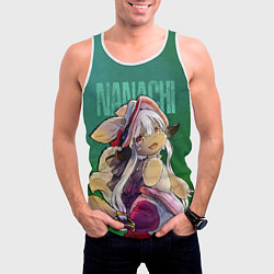Майка-безрукавка мужская Made in Abyss аниме Наначи, цвет: 3D-белый — фото 2