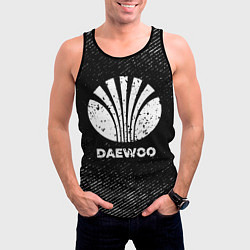 Майка-безрукавка мужская Daewoo с потертостями на темном фоне, цвет: 3D-черный — фото 2