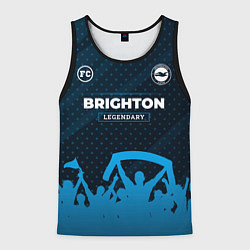 Майка-безрукавка мужская Brighton legendary форма фанатов, цвет: 3D-черный