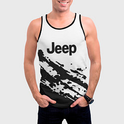 Майка-безрукавка мужская Jeep - textura, цвет: 3D-черный — фото 2