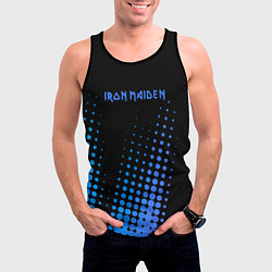 Майка-безрукавка мужская Iron Maiden - neon, цвет: 3D-черный — фото 2