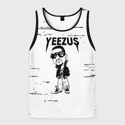 Майка-безрукавка мужская Kanye west - yeezus, цвет: 3D-черный