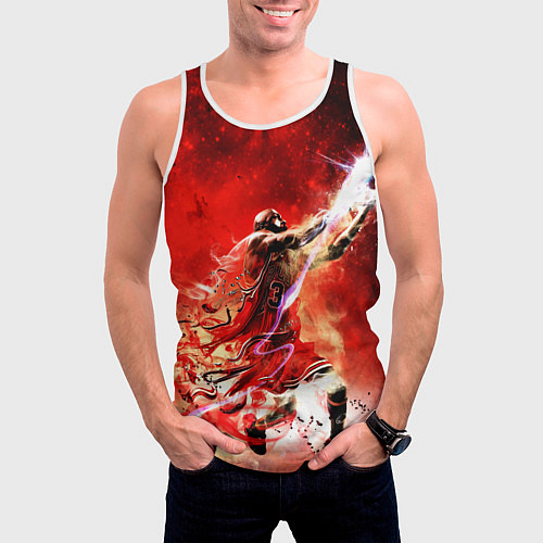 Мужская майка без рукавов Jordan Graffiti Art / 3D-Белый – фото 3