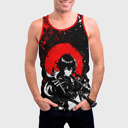 Майка-безрукавка мужская Дилюк - Мрачный геншин, цвет: 3D-красный — фото 2