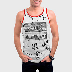 Майка-безрукавка мужская Ретро гравюра Измайлово, цвет: 3D-красный — фото 2