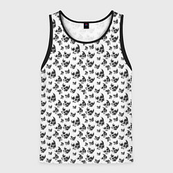 Майка-безрукавка мужская Череп без челюсти, цвет: 3D-черный