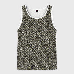 Майка-безрукавка мужская Русская кольчуга, цвет: 3D-белый