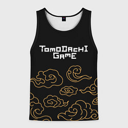 Майка-безрукавка мужская Tomodachi Game anime clouds, цвет: 3D-черный