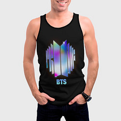 Майка-безрукавка мужская BTS gradient logo, цвет: 3D-черный — фото 2