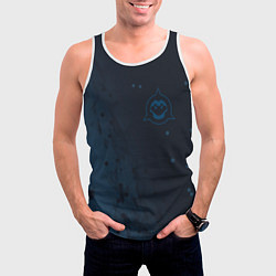 Майка-безрукавка мужская Battletoads жабы, цвет: 3D-белый — фото 2