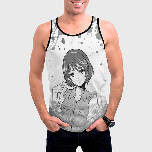 Мужская майка без рукавов Rui Tachibana art / 3D-Черный – фото 3