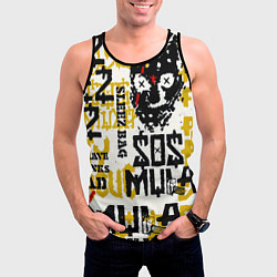Майка-безрукавка мужская ZillaKami x SosMula City Morgue - SosMula Poster, цвет: 3D-черный — фото 2