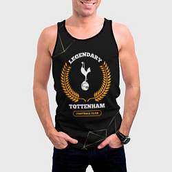 Майка-безрукавка мужская Лого Tottenham и надпись legendary football club н, цвет: 3D-черный — фото 2