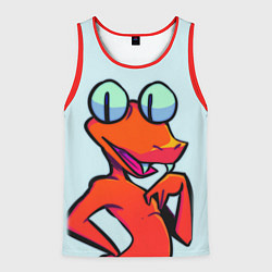 Майка-безрукавка мужская Оранжевый - Радужные друзья, цвет: 3D-красный