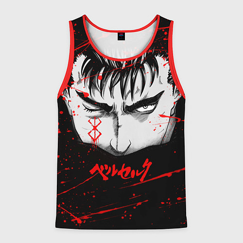 Мужская майка без рукавов BERSERK ГАТС / 3D-Красный – фото 1