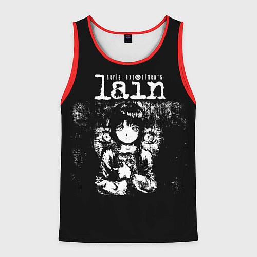 Мужская майка без рукавов Serial Experiments Lain / 3D-Красный – фото 1