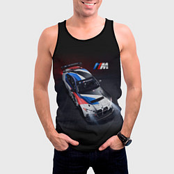 Майка-безрукавка мужская BMW M4 GT4 - M Performance - Motorsport, цвет: 3D-черный — фото 2