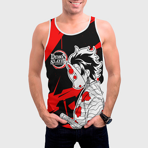 Мужская майка без рукавов Танджиров Комадо - Клинок / 3D-Белый – фото 3