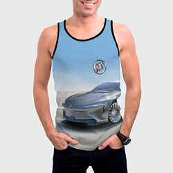 Майка-безрукавка мужская Buick concept в пустыне, цвет: 3D-черный — фото 2