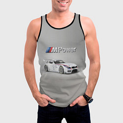 Майка-безрукавка мужская BMW Z4 GT3 - Motorsport - racing team, цвет: 3D-черный — фото 2