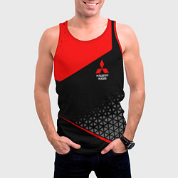 Майка-безрукавка мужская Mitsubishi - Sportwear, цвет: 3D-красный — фото 2