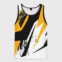 Майка-безрукавка мужская Гоночная абстракция, цвет: 3D-черный