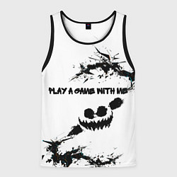Майка-безрукавка мужская Поиграй со мной в игру, цвет: 3D-черный