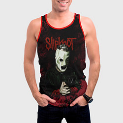 Майка-безрукавка мужская Slipknot dark art, цвет: 3D-красный — фото 2
