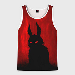 Майка-безрукавка мужская Evil Rabbit, цвет: 3D-белый