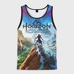 Майка-безрукавка мужская Horizon call of the mountain keyart, цвет: 3D-черный