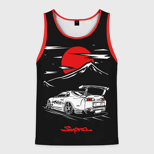 Мужская майка без рукавов Тойота супра - JDM Style / 3D-Красный – фото 1