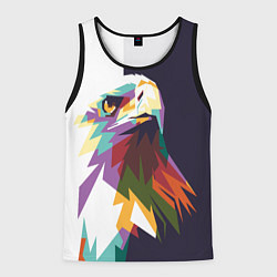 Майка-безрукавка мужская Орел-птица гордая, цвет: 3D-черный