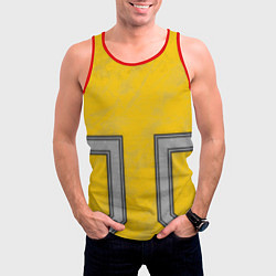 Майка-безрукавка мужская Devid - cyberpunk edgerunners, цвет: 3D-красный — фото 2