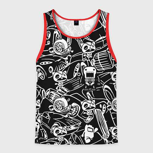 Мужская майка без рукавов JDM Pattern / 3D-Красный – фото 1