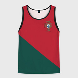 Майка-безрукавка мужская Форма сборной Португалии ЧМ 2022, цвет: 3D-черный