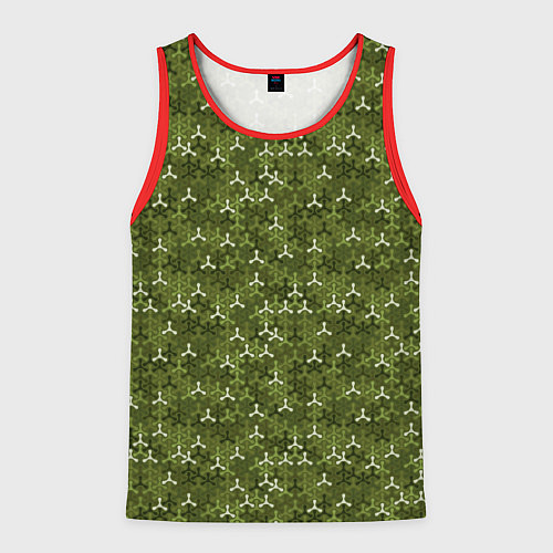 Мужская майка без рукавов Милитари спиннер / 3D-Красный – фото 1