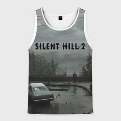 Майка-безрукавка мужская Silent hill 2 remake, цвет: 3D-белый