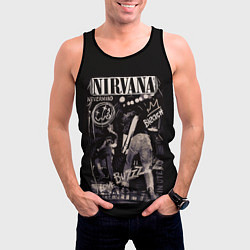 Майка-безрукавка мужская Nirvana bleach, цвет: 3D-черный — фото 2