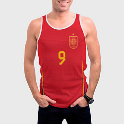 Майка-безрукавка мужская Гави ЧМ 2022 сборная Испании, цвет: 3D-белый — фото 2