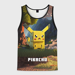 Майка-безрукавка мужская Pokеmon Pikachu, цвет: 3D-черный